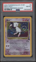 Mew Pokemon League Black Star Promo Holo #9 PSA 8