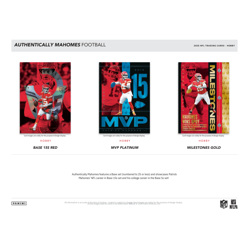 2025 Panini Authentically Mahomes Football Case