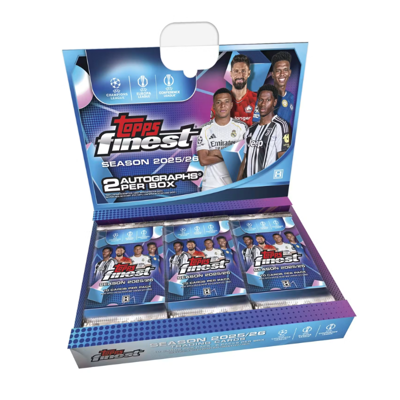 2025/26 Topps UEFA Club Competitions Finest Soccer Hobby Box
